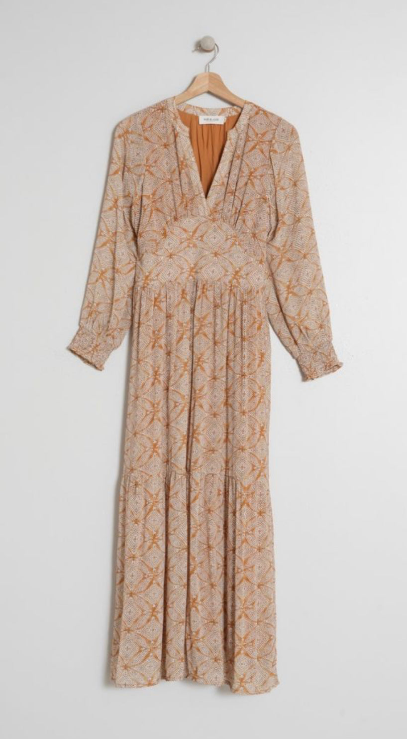 INDI&COLD ETHNIC Kleid, safran