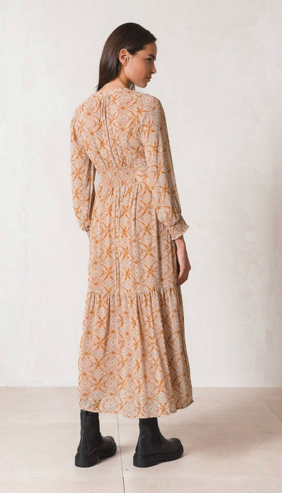 INDI&COLD ETHNIC Kleid, safran