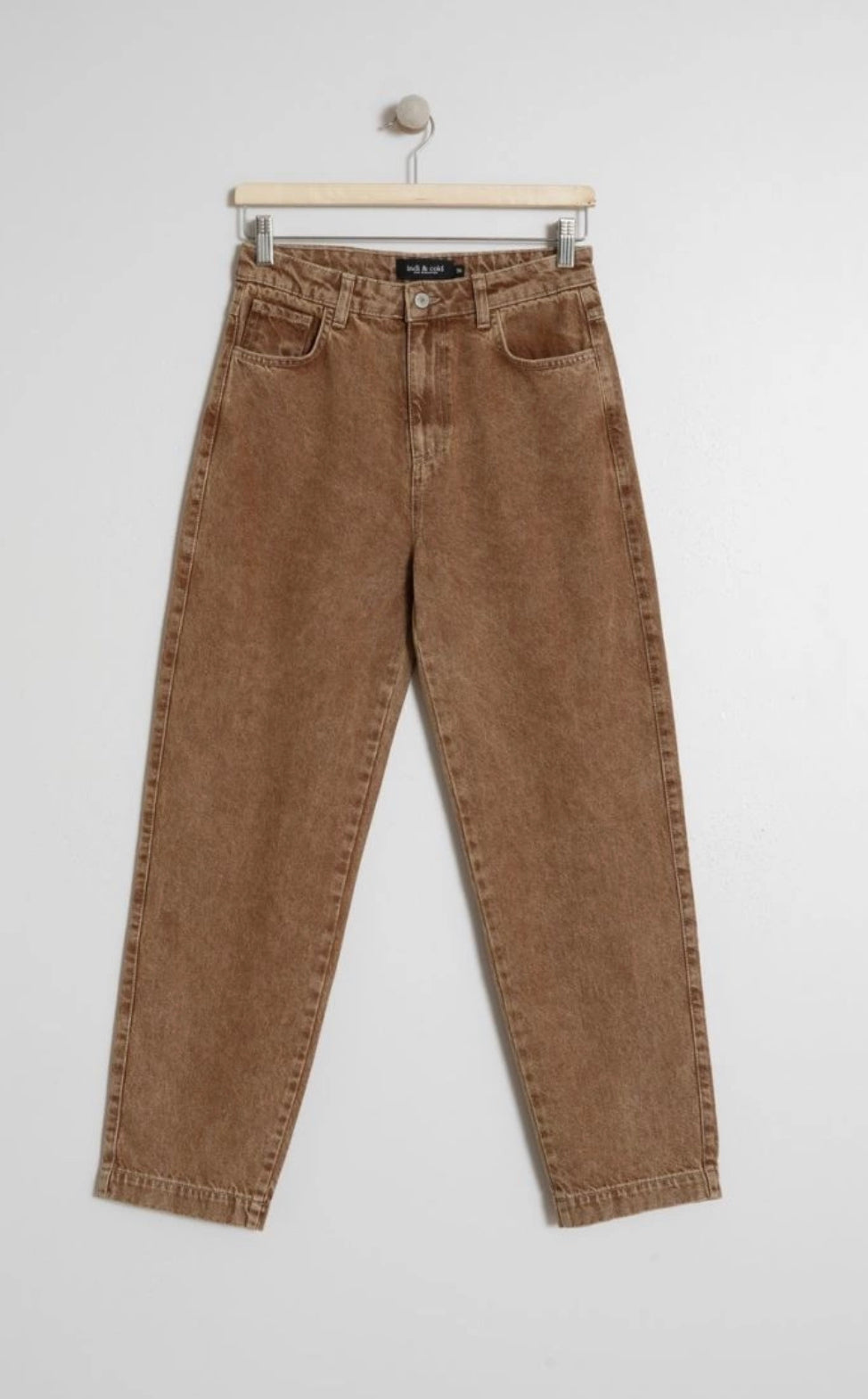 INDI&COLD Hose, washed denim brown