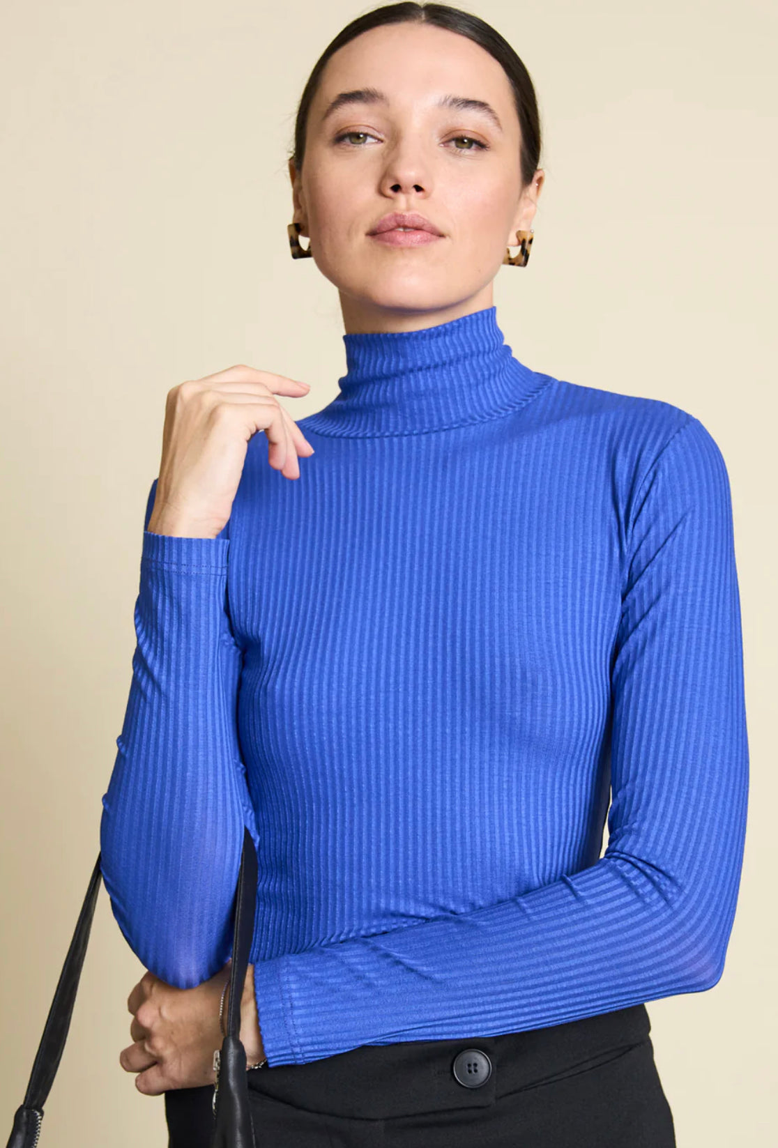 JAN|N JUNE MIO Turtleneck, dark azure