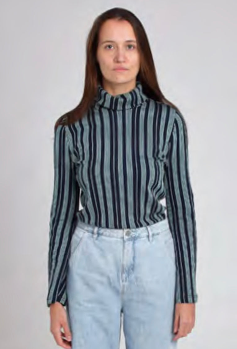 ADDITION TONIC Rollkragenpullover, navy