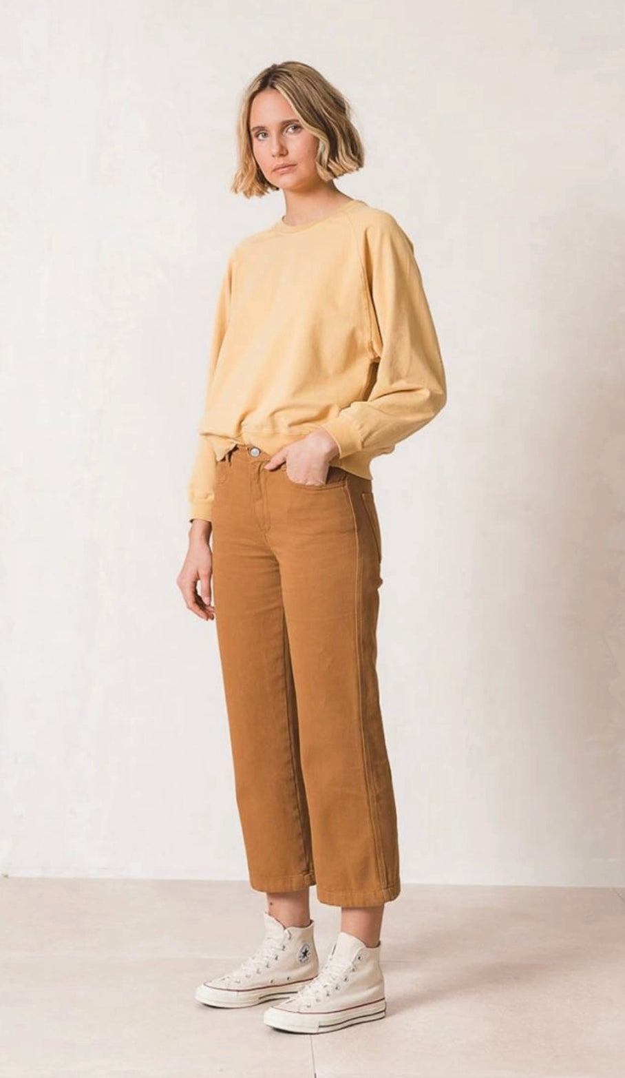 INDI&COLD Pullover, gelb