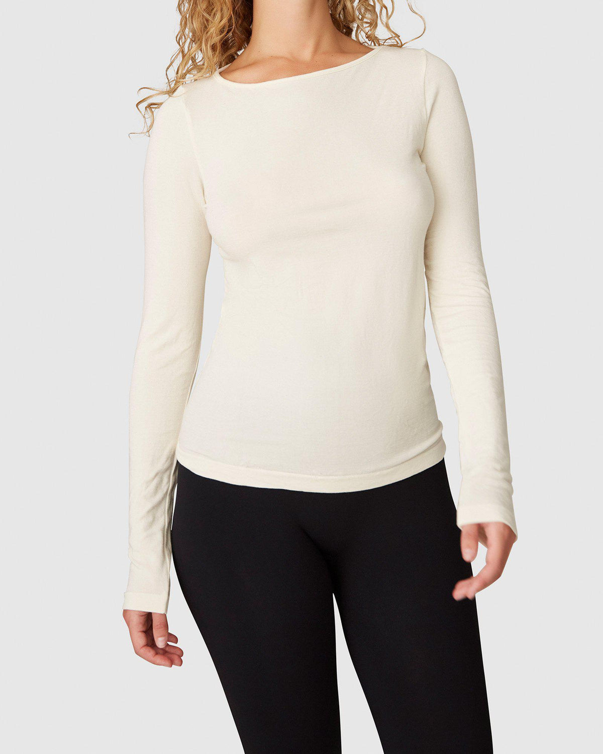 SWEDISH STOCKINGS HILLEVI Longsleeve, ivory