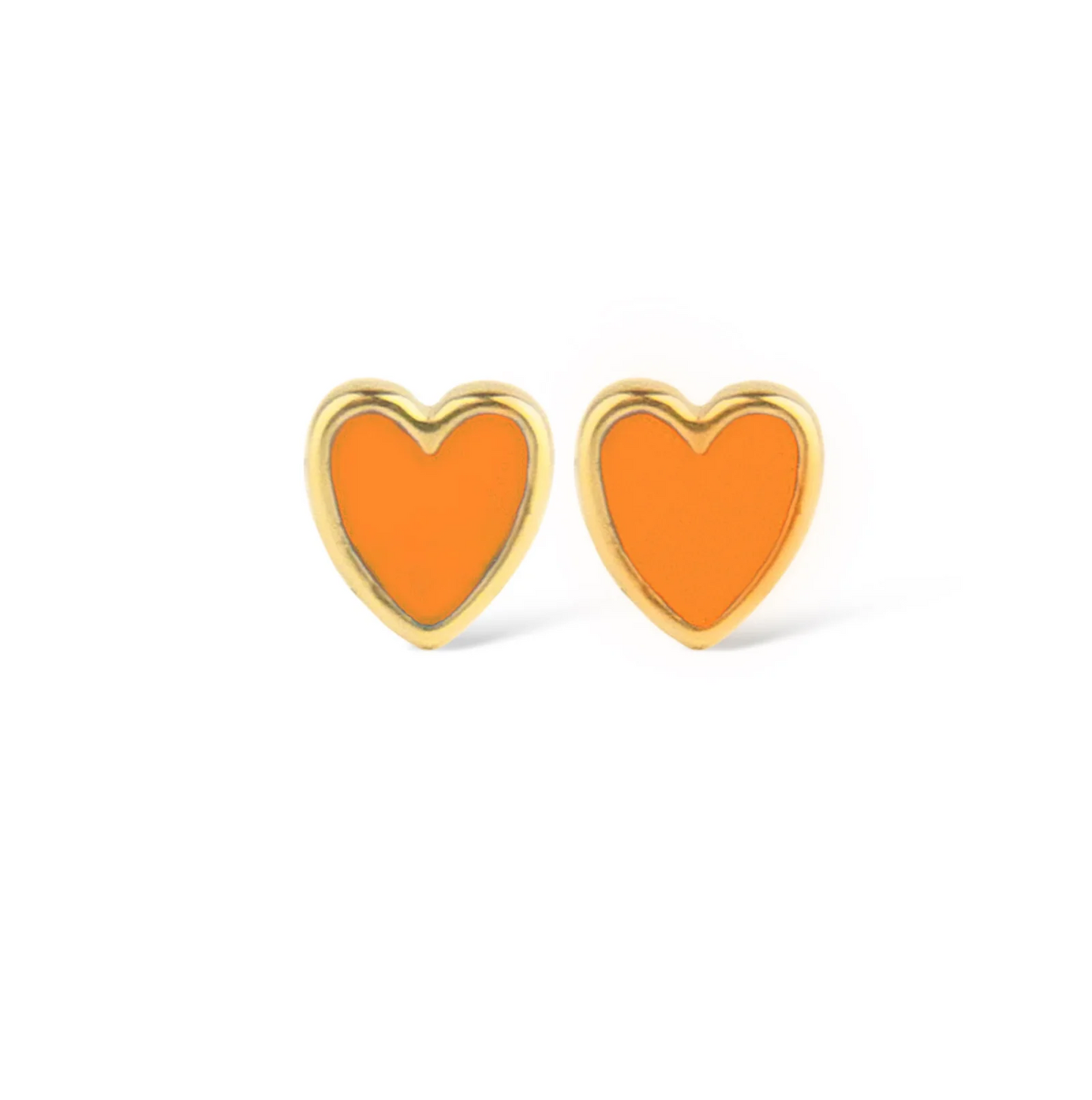 JEBERG JEWELLERY BABY HEART Ohrring, orange
