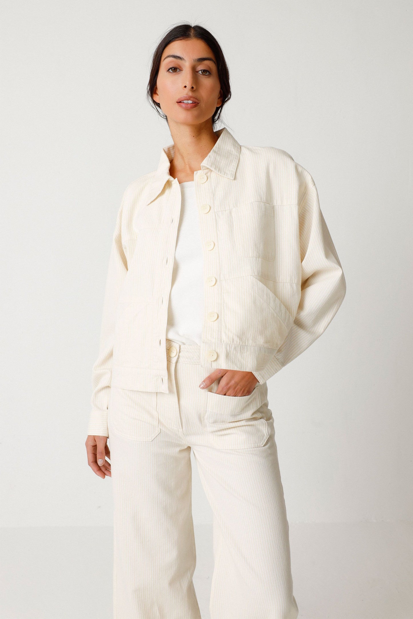 SKFK OHIANE Hose, weiß