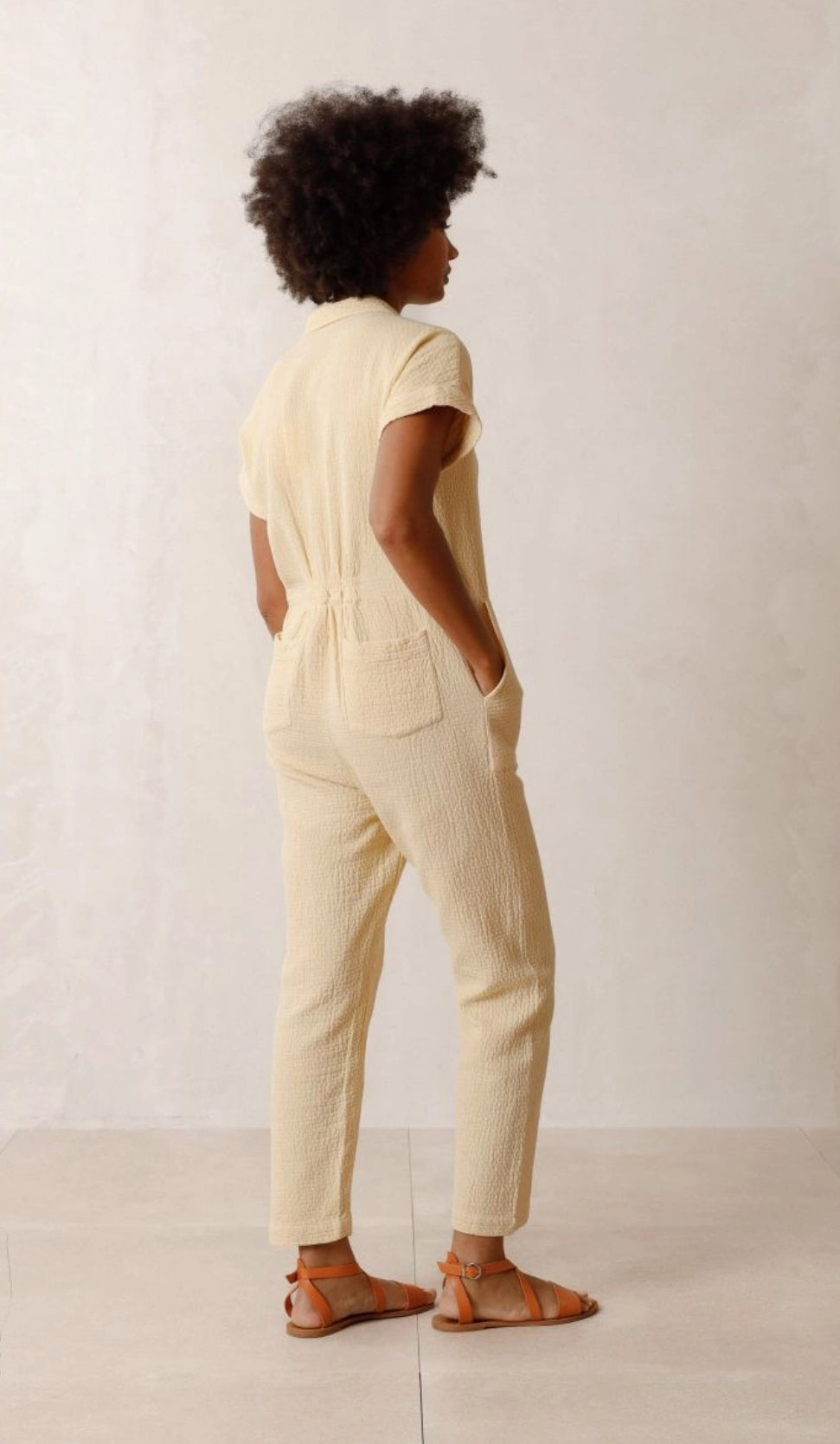 INDI&COLD JACQUARD Jumpsuit, vanilla