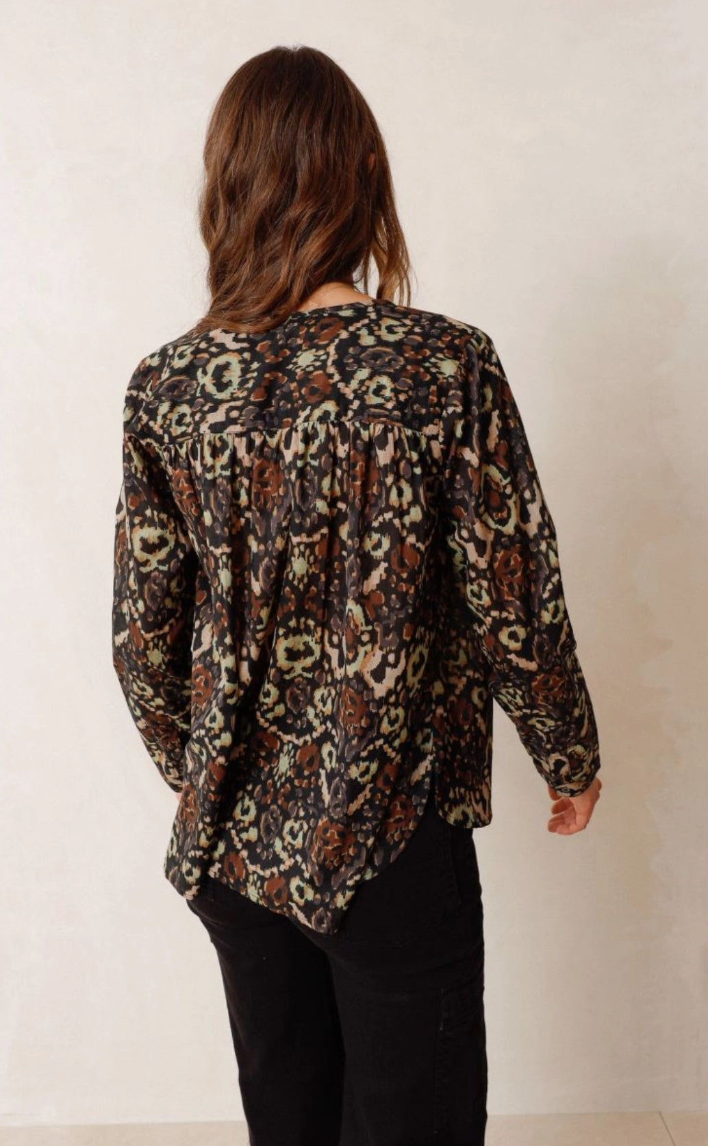 INDI&COLD ETHNIC Bluse, schwarz