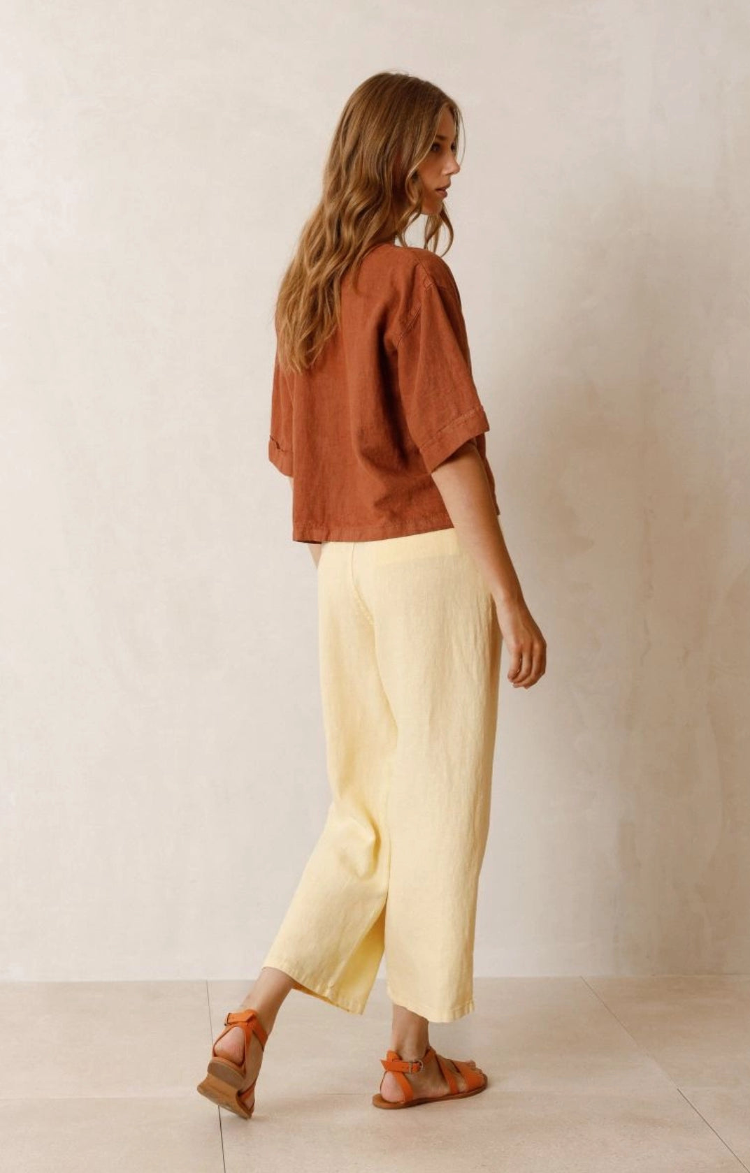 INDI&COLD CROPPED Overshirt, braun