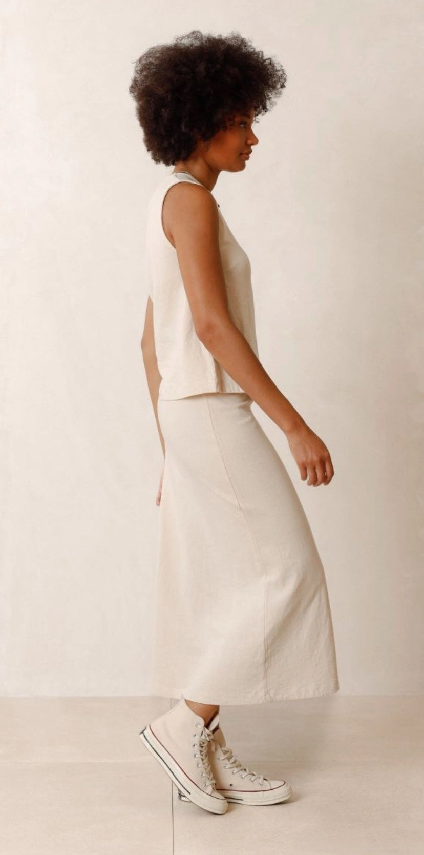 INDI&COLD DOUBLE-WEAVE Top, weiß