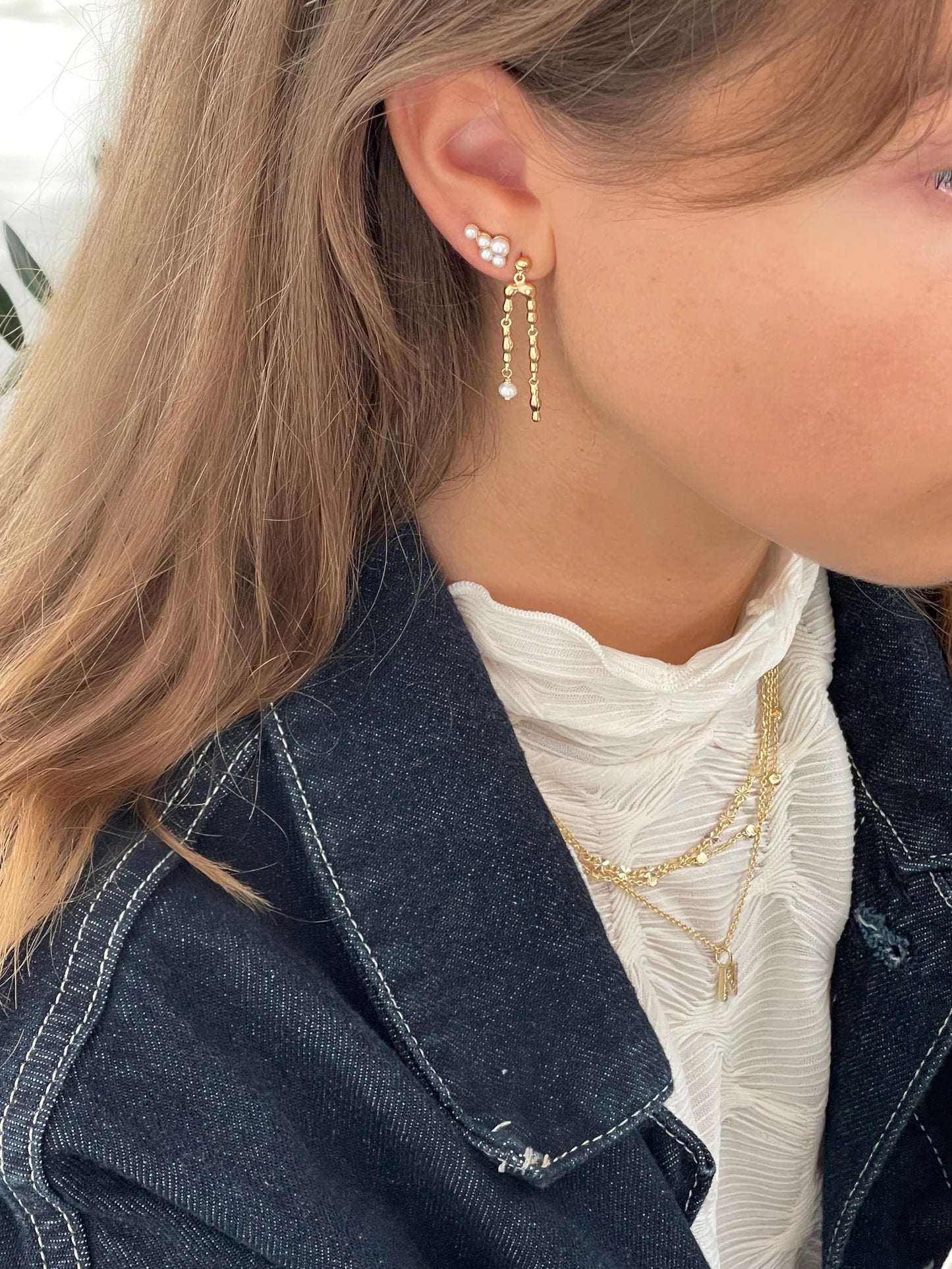 JEBERG JEWELLERY CORDELIA BUNCH Ohrringe, gold