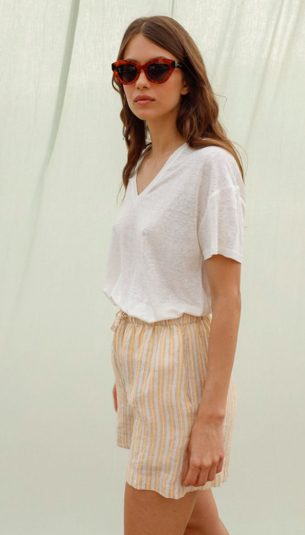 INDI&COLD TRICOLOR Shorts, gelb gestreift