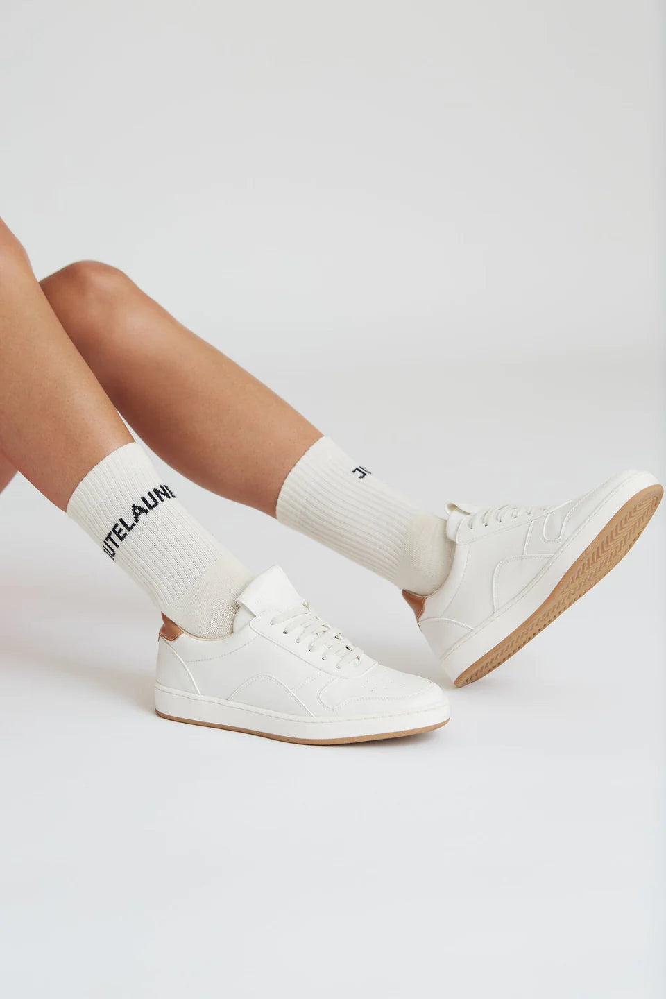 JUTELAUNE LOGO Socken, offwhite