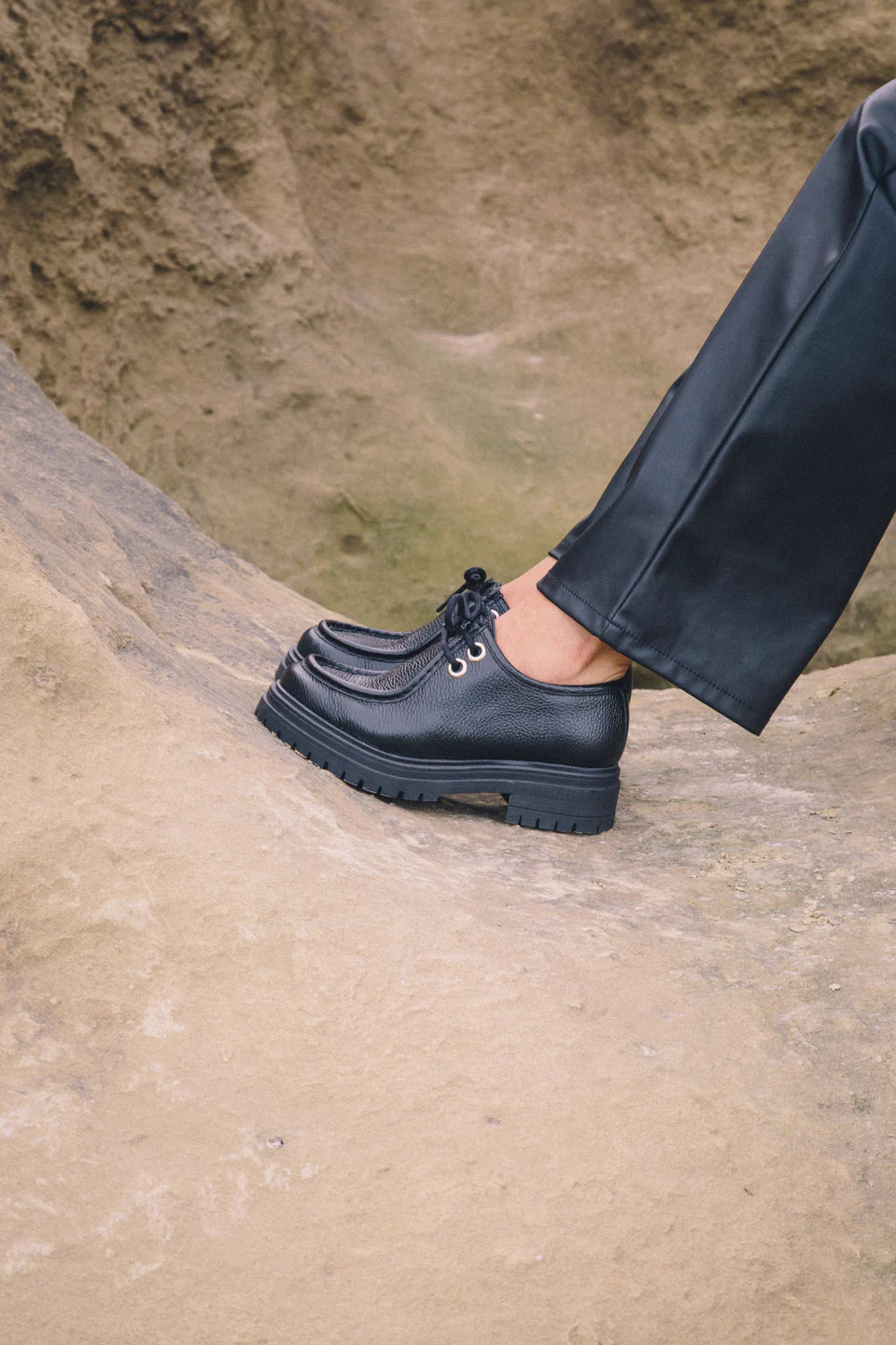 JUTELAUNE CORD CHUNKY Schuhe, schwarz