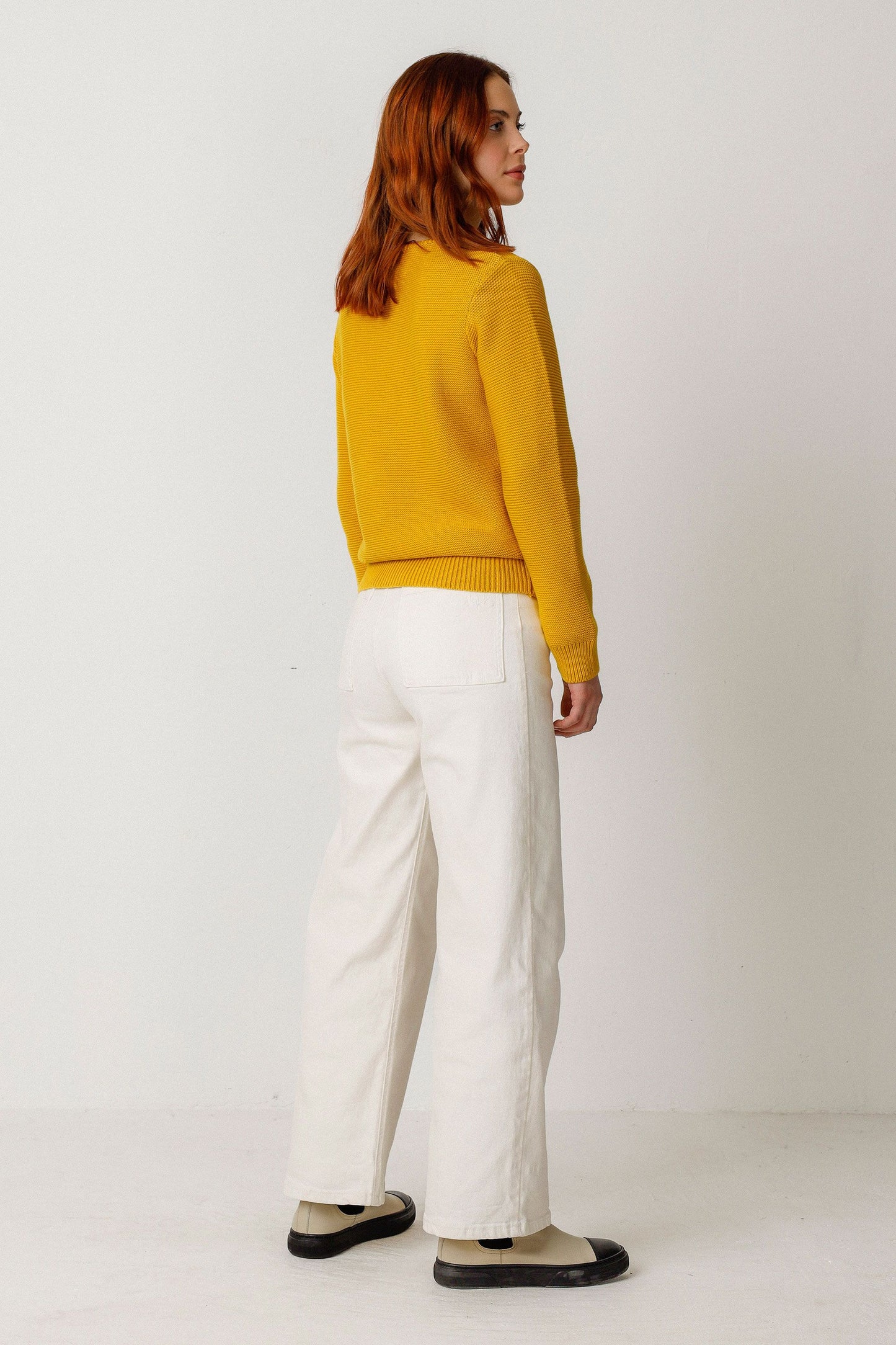 SKFK IRADI Pullover, senfgelb