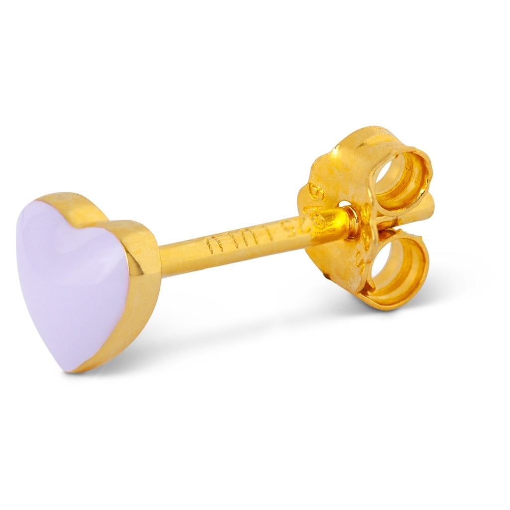 LULU COPENHAGEN LOVE U Ohrstecker, purple