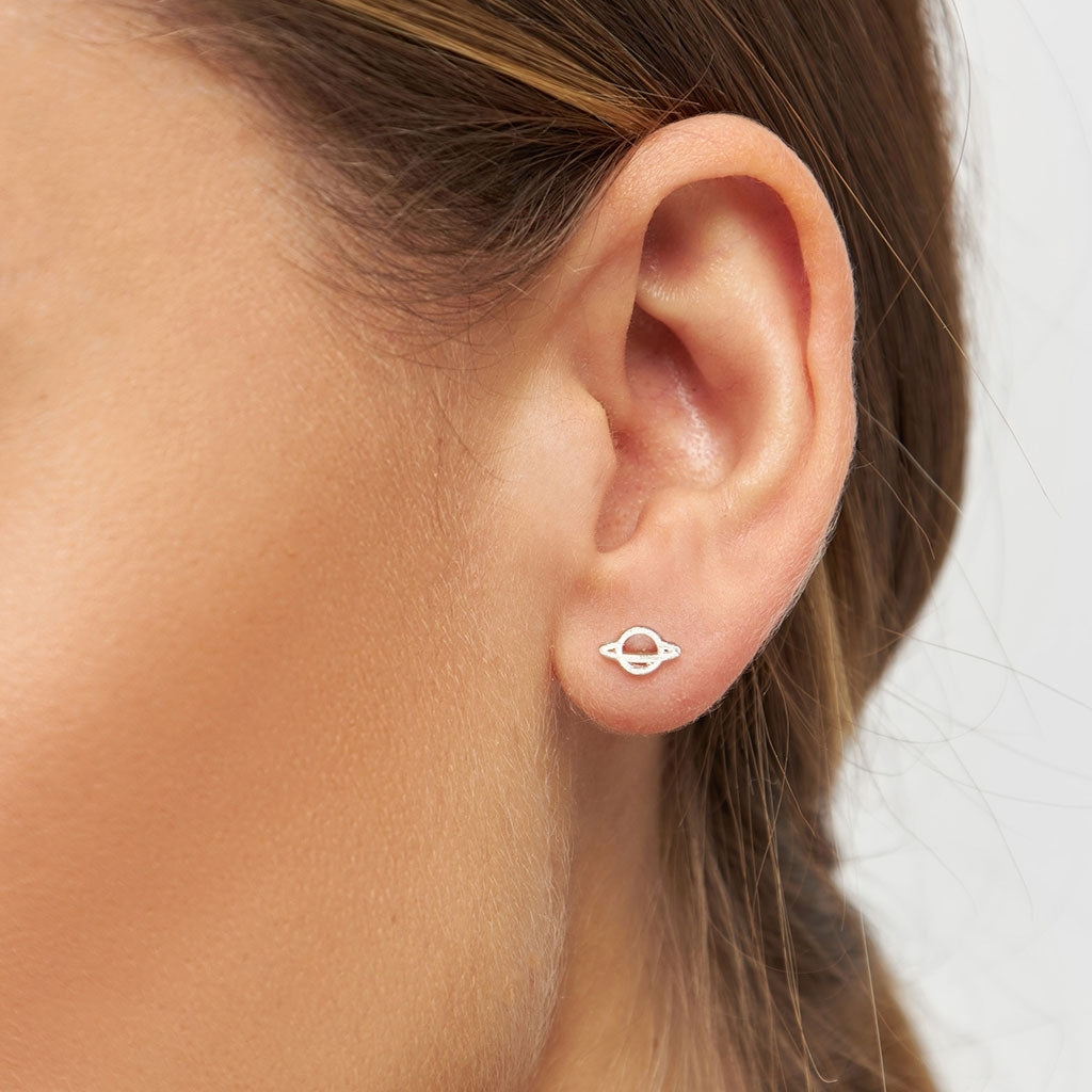 LULU COPENHAGEN SATURN Ohrstecker, silber