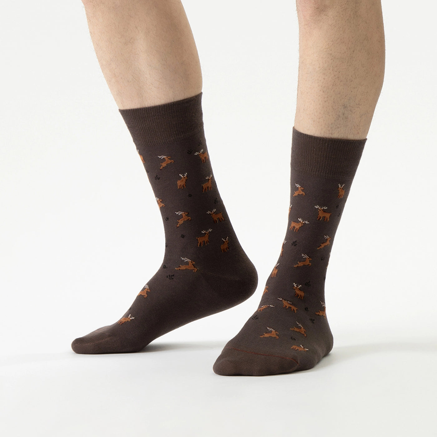 VON JUNGFELD REINDEER Socken, chestnut brown