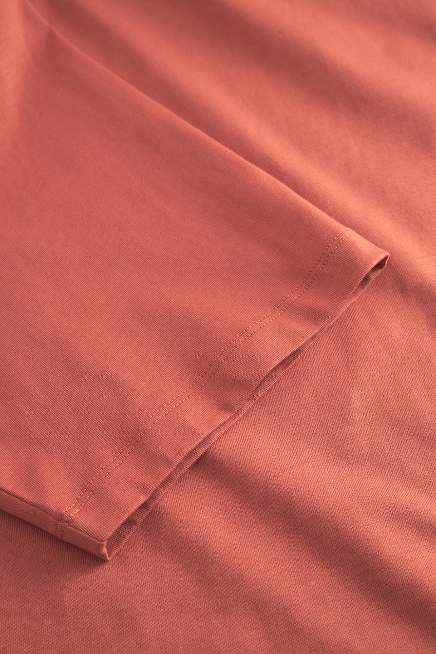 ROTHOLZ BIG COLLAR T-Shirt, dusty red