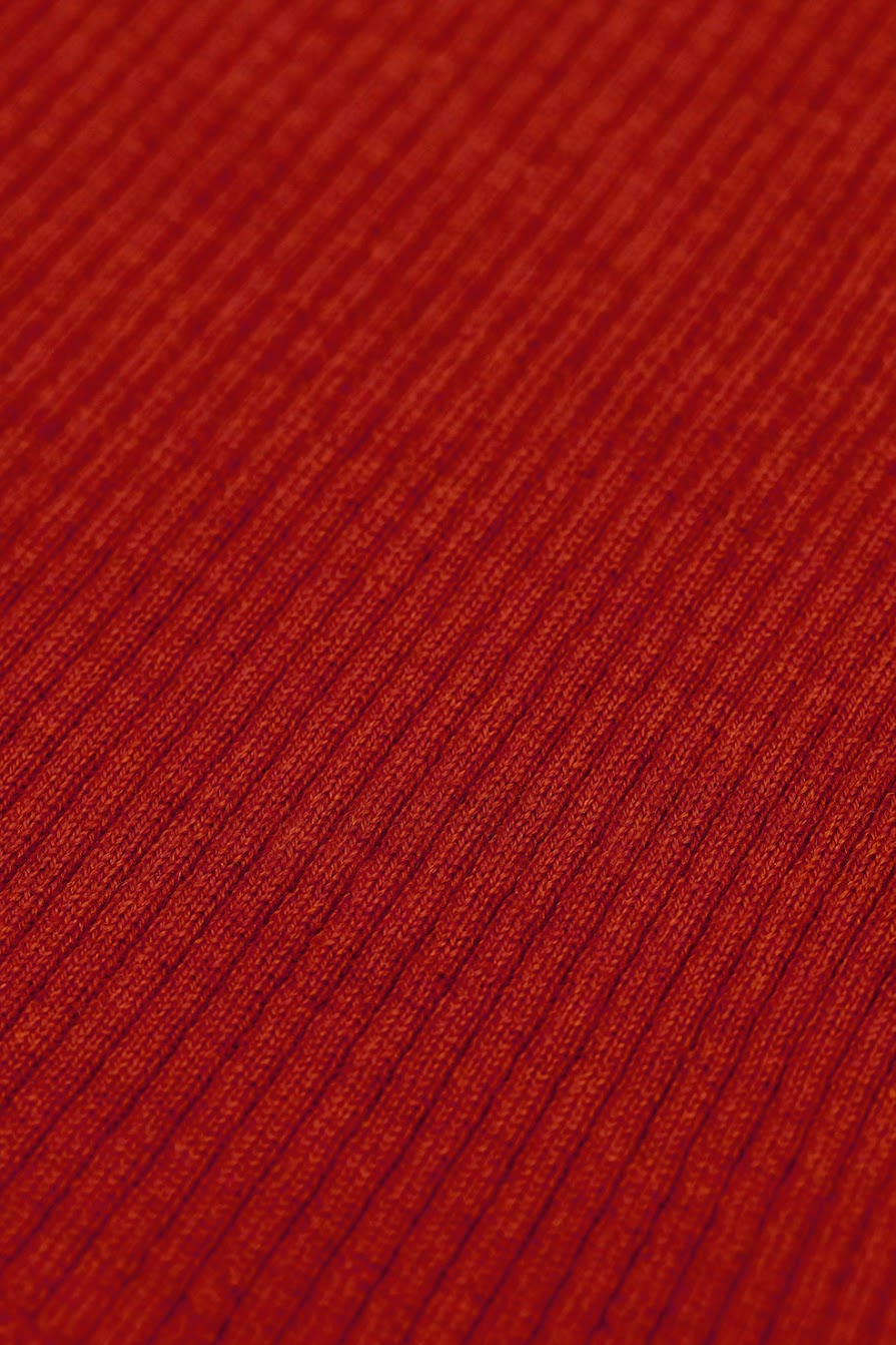 ROTHOLZ MERINO KNIT Top, dusty red