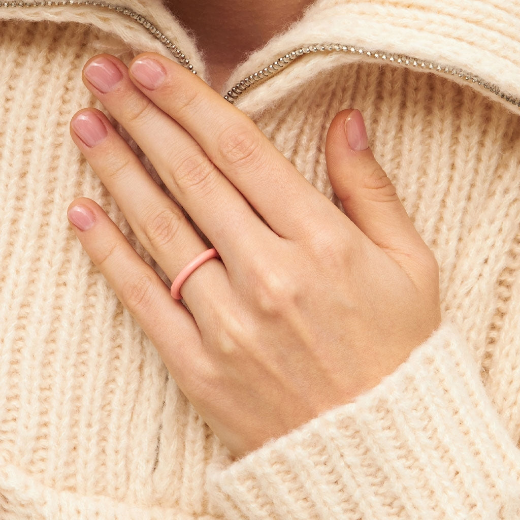 LULU COPENHAGEN COLOR Ring, burnt coral