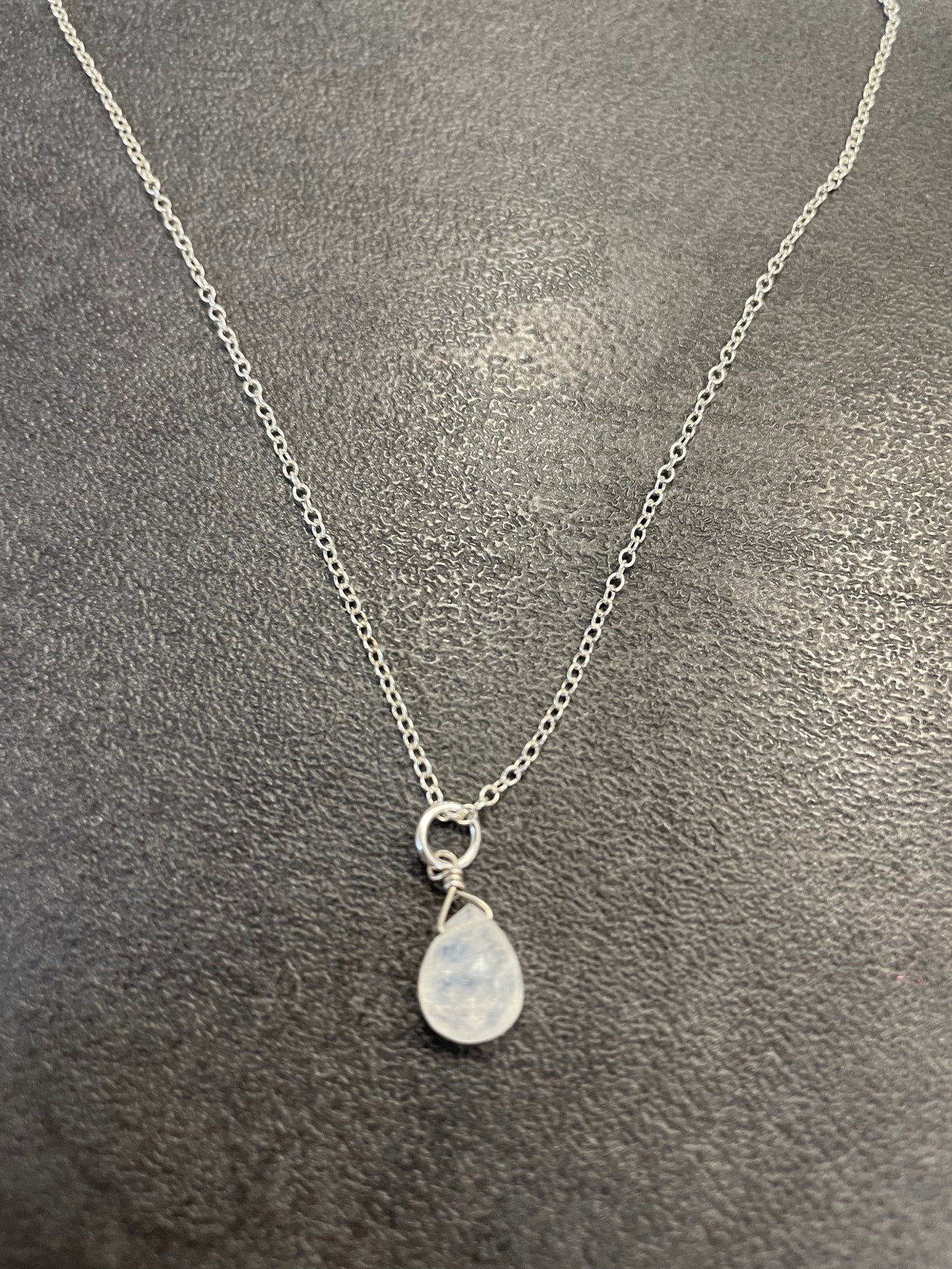 KELTIE LEANNE DESIGNS GEMSTONE NECKLACE, moon stone