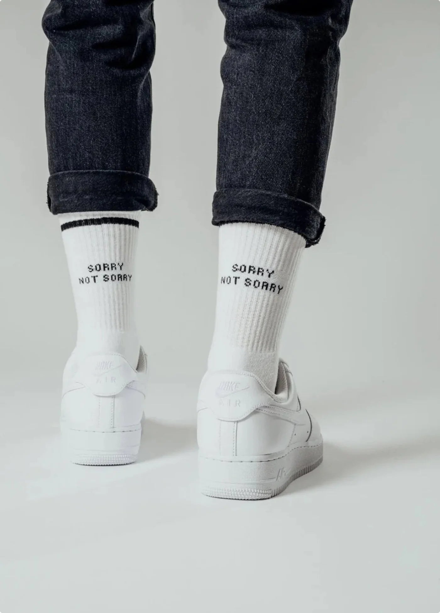NBDC SORRY NOT SORRY Socken, weiß