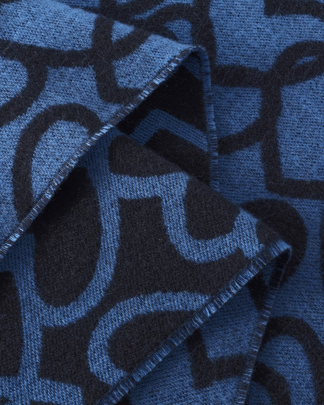 ROTHOLZ AFFECTION Schal, schwarz/blau