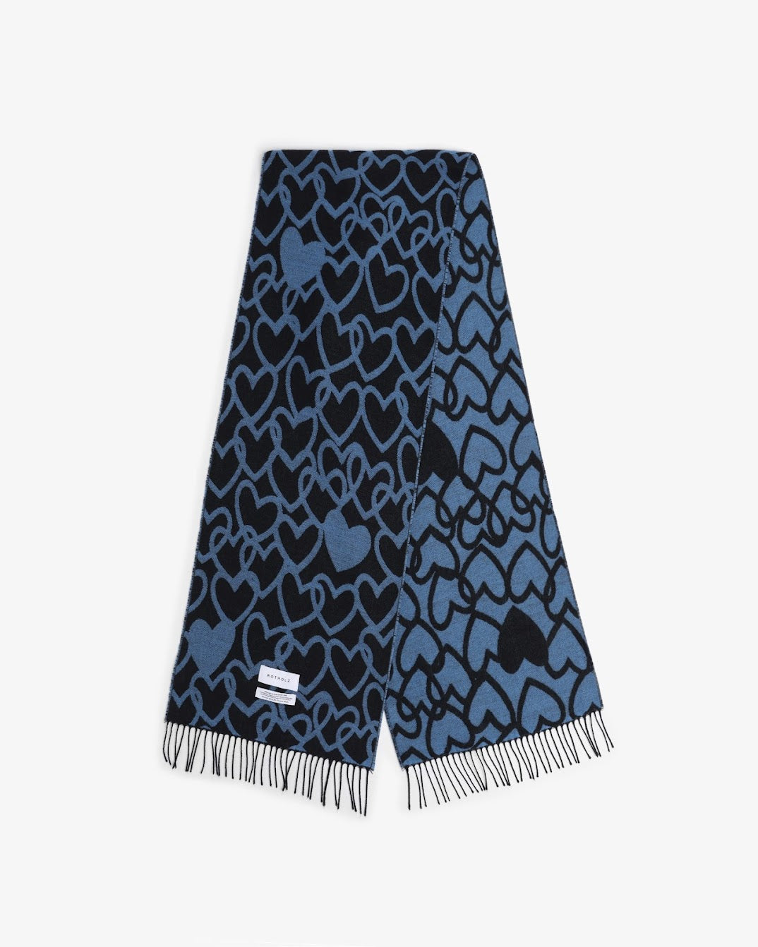 ROTHOLZ AFFECTION Schal, schwarz/blau
