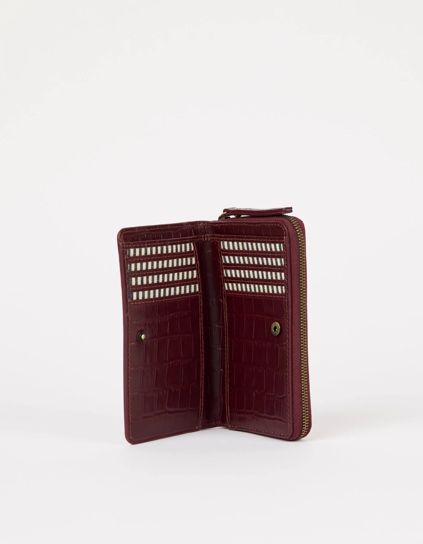 O MY BAG JETT Portemonnaie, dark cherry croco