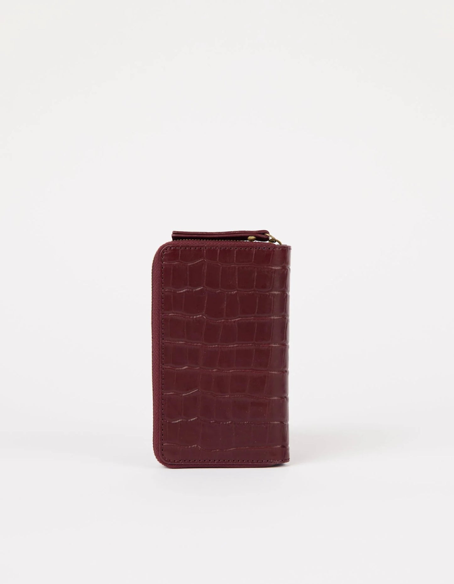 O MY BAG JETT Portemonnaie, dark cherry croco