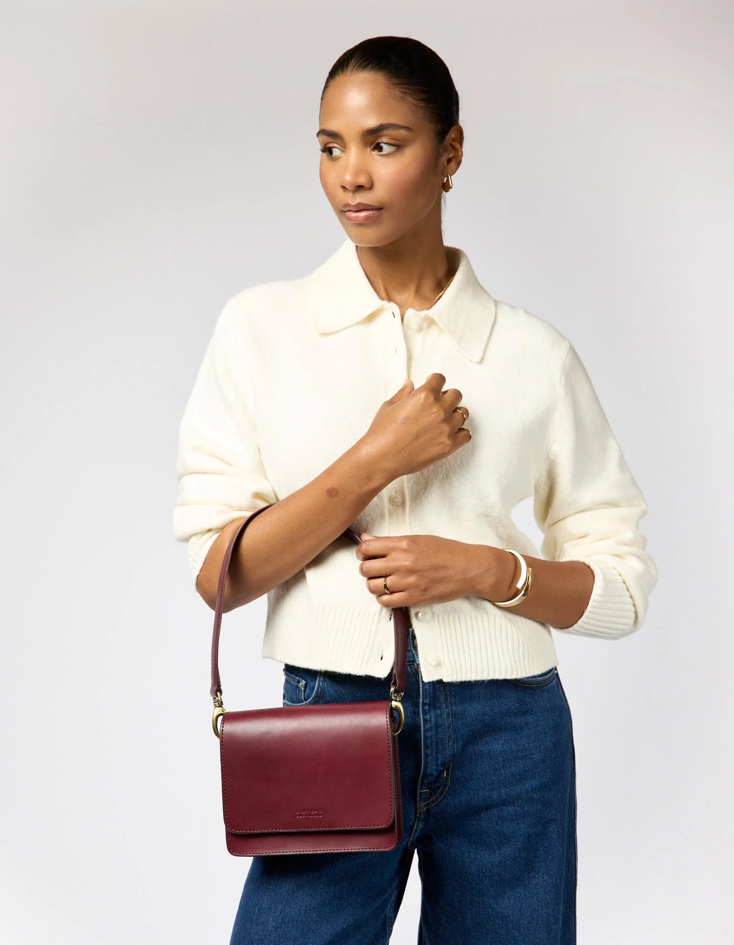 O MY BAG AUDREY MINI Handtasche, dark cherry