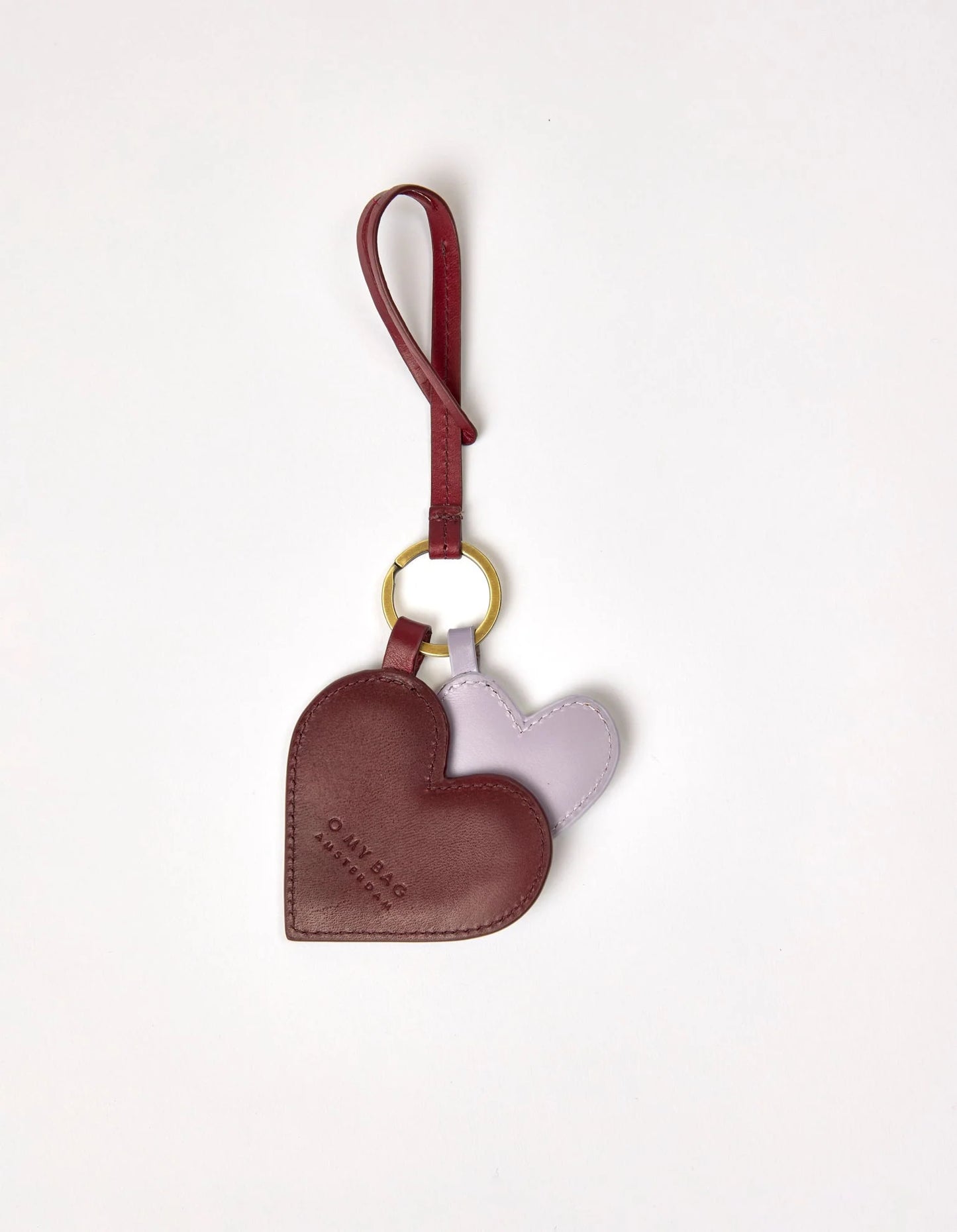O MY BAG HEARTS Bagcharm, ruby/ lavender