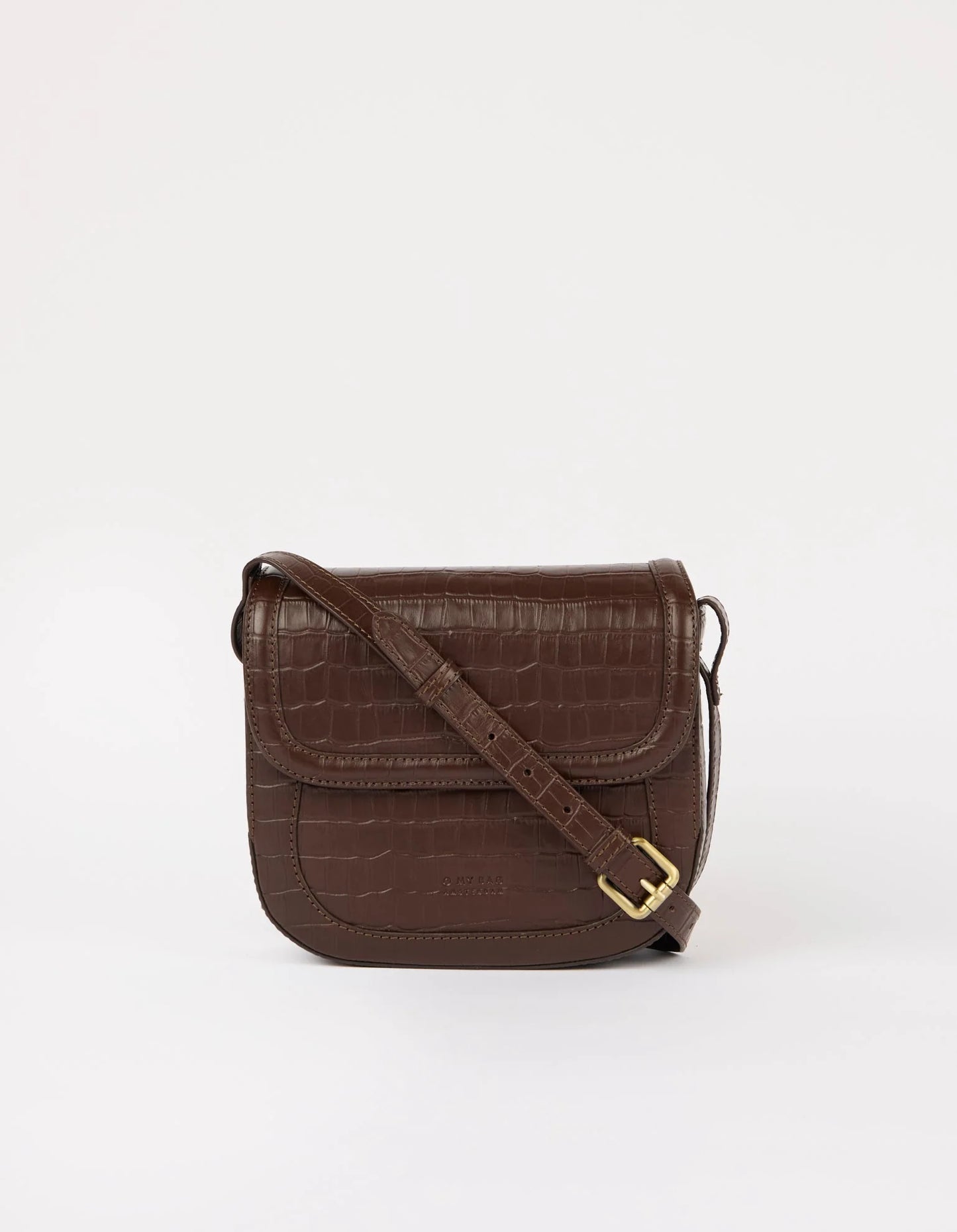O MY BAG NINA Handtasche, chocolate croco