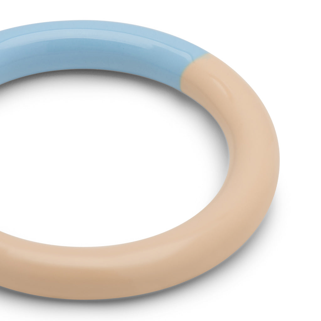 LULU COPENHAGEN DOUBLE COLOR Ring, light blue/buttercream