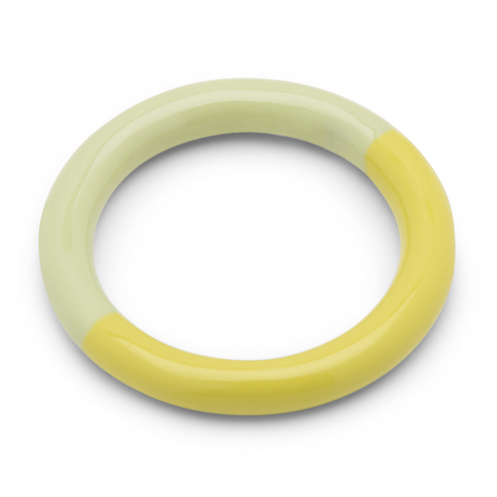 LULU COPENHAGEN DOUBLE COLOR Ring, lime/silk light green