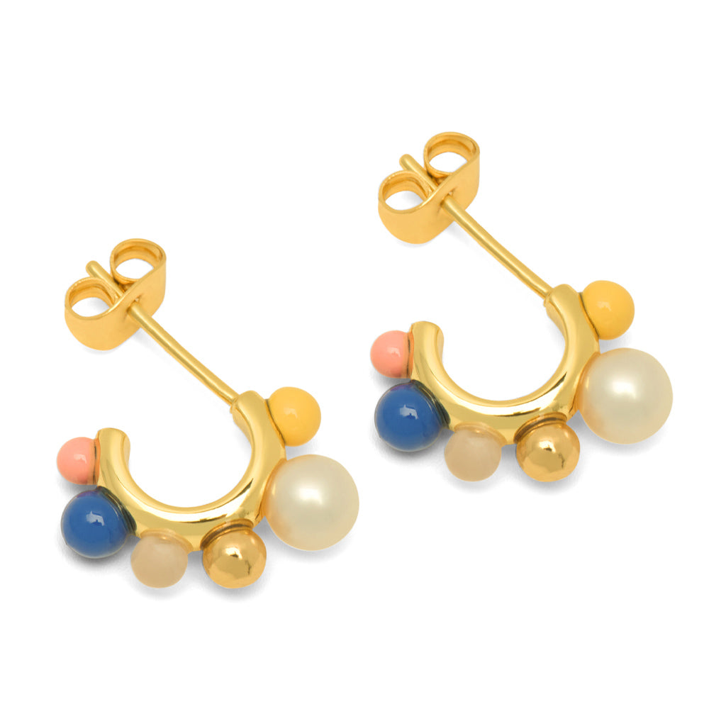 LULU COPENHAGEN SPACE HOOPS Ohrringe, gold