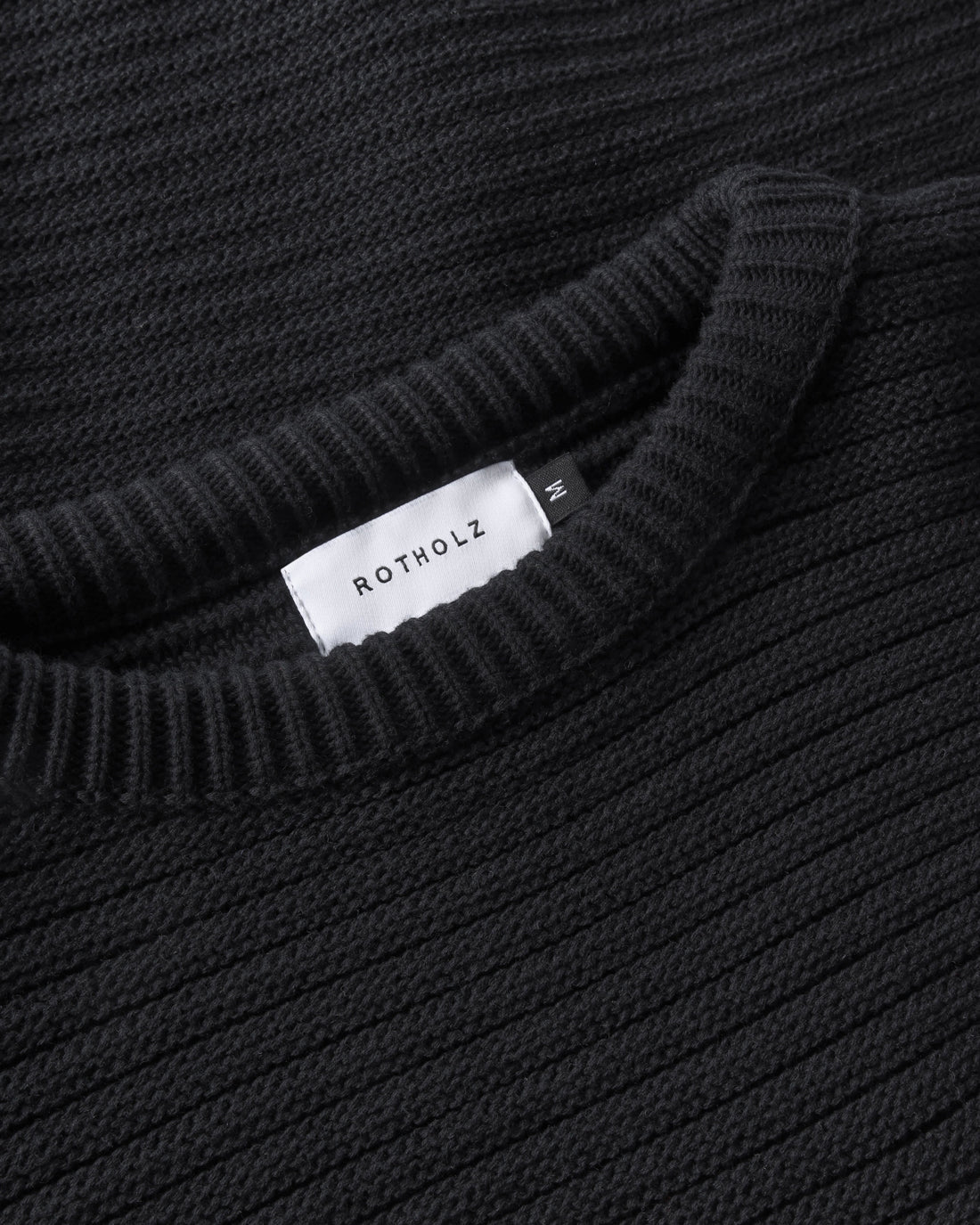 ROTHOLZ LOOSE KNIT Pullover, schwarz