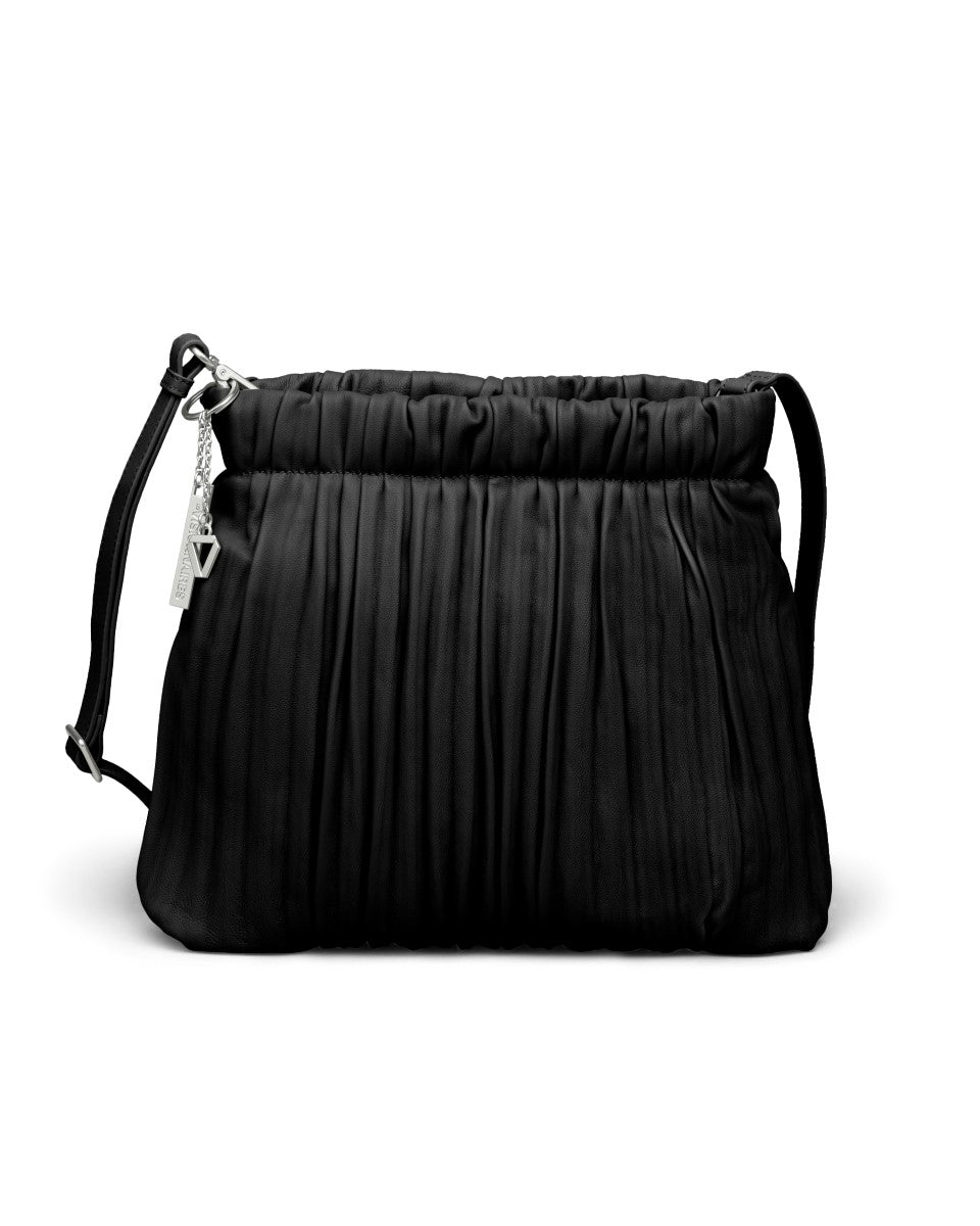 LES VISIONNAIRES LOUANNE PLEATED Handtasche, schwarz