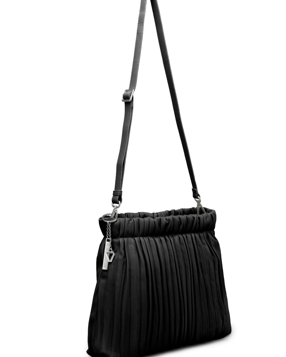 LES VISIONNAIRES LOUANNE PLEATED Handtasche, schwarz