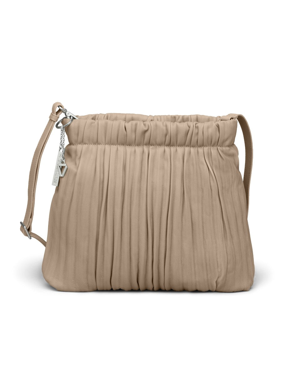 LES VISIONNAIRES LOUANNE PLEATED Handtasche, cappuccino