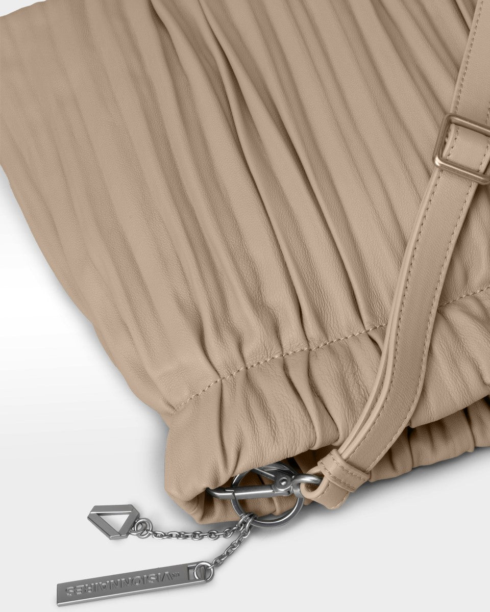 LES VISIONNAIRES LOUANNE PLEATED Handtasche, cappuccino