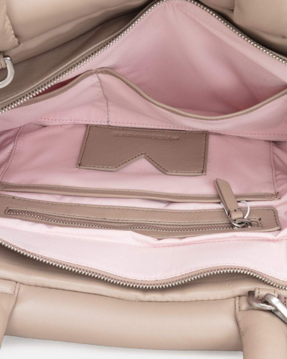 LES VISIONNAIRES NOLA PUFFY Handtasche, cappuccino