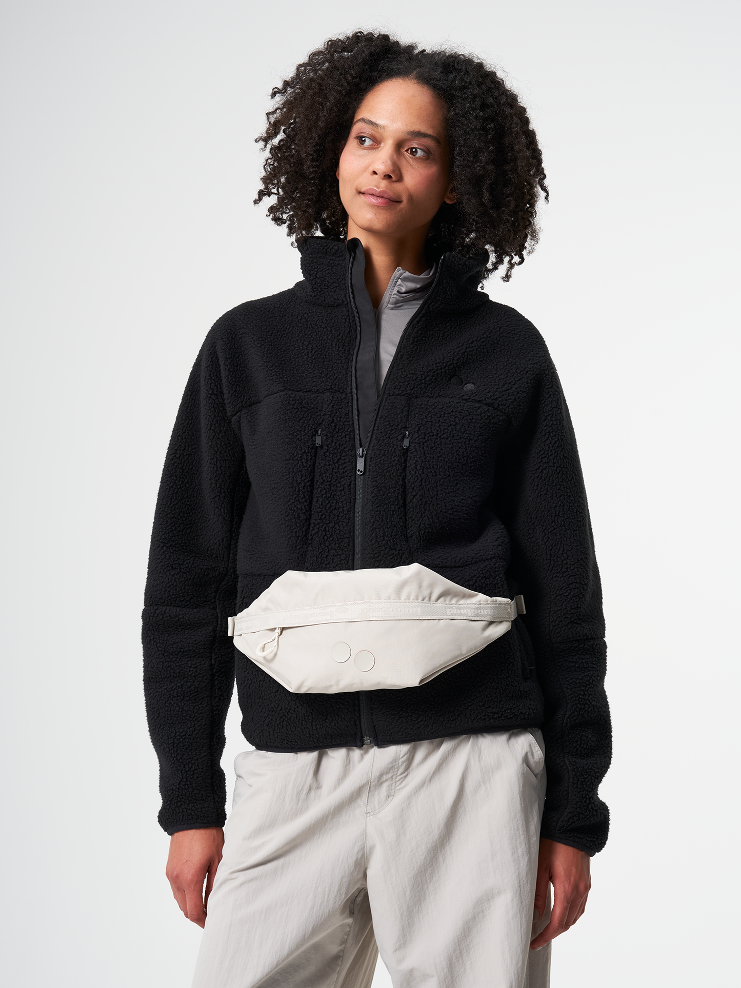 PINQPONQ BRIK Bauchtasche, cliff beige