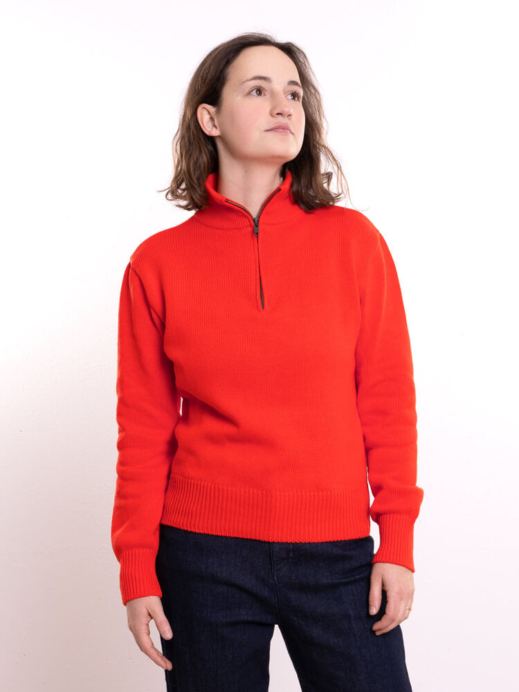BLEED TROYER Pullover, orange rot