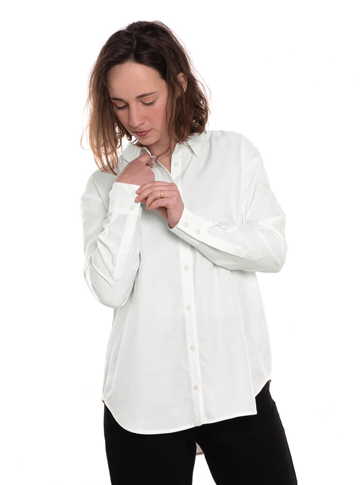 BLEED SCHICKI SHIRT Bluse, weiß