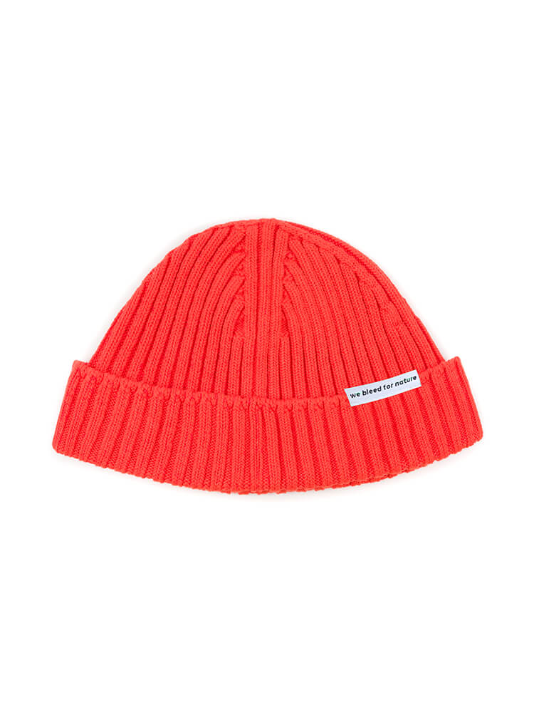 BLEED RIBBER BEANIE Mütze, orange rot