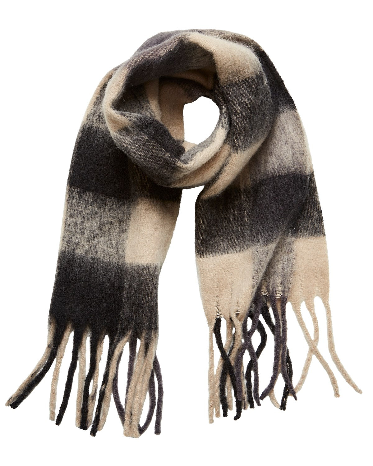 MSCH ALLONA Schal, schwarz beige