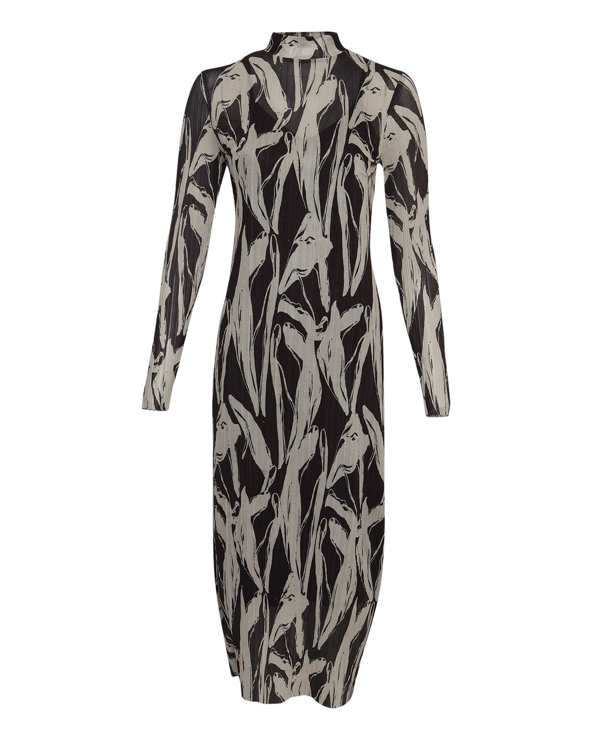 MSCH JANIELLA Kleid, schwarz beige