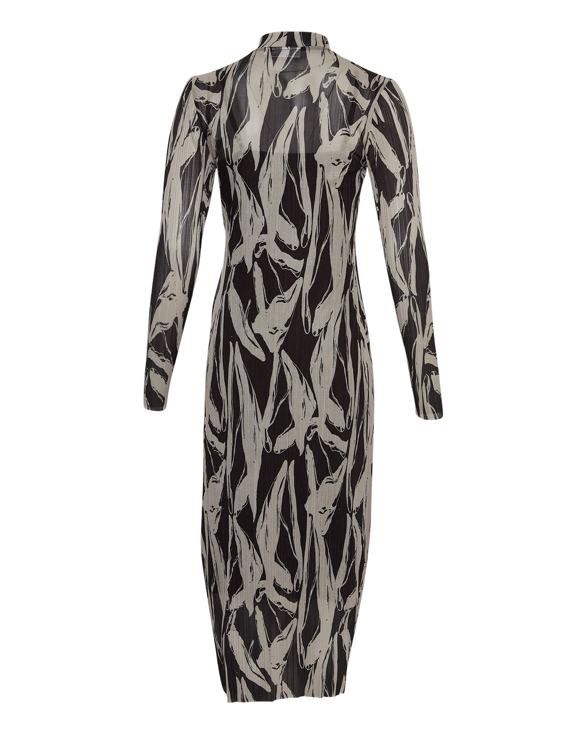 MSCH JANIELLA Kleid, schwarz beige