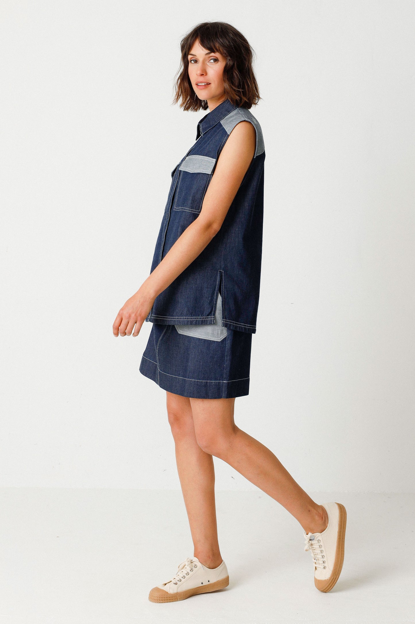 SKFK GAMIR Bluse, denim